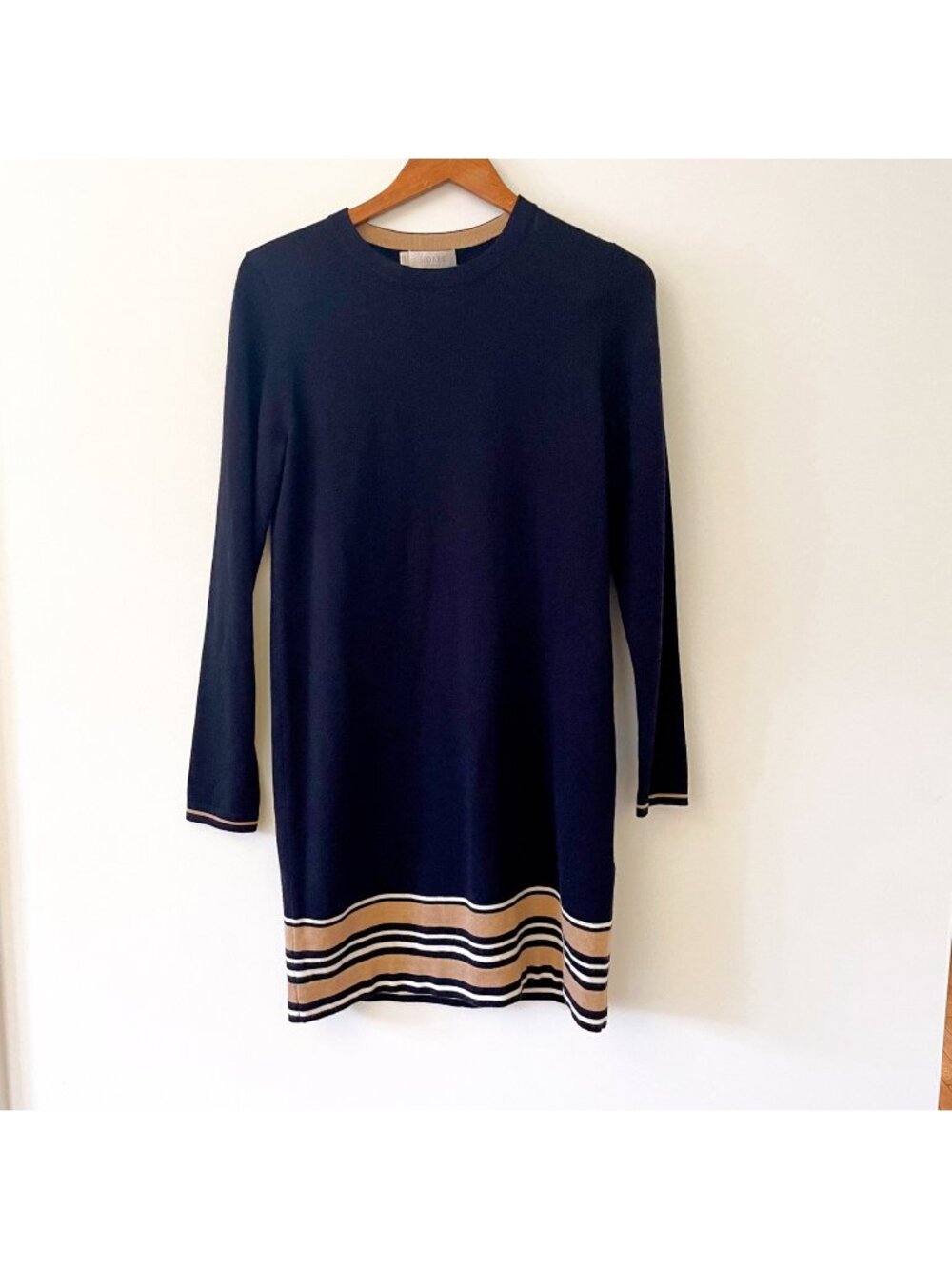 Hobbs Wool Knit Shift Dress, Size 8